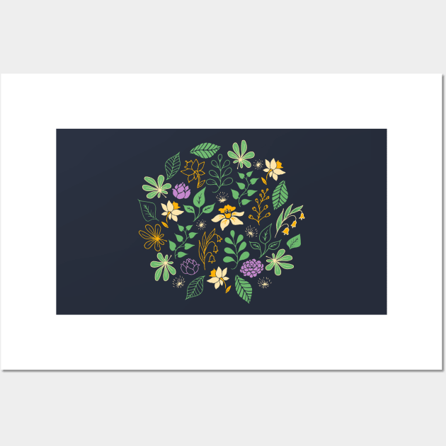 Spring floral pattern Wall Art by ziryna